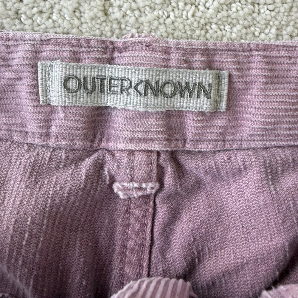 Outerknown Seventyseven Cord Shorts Womens 30 Mauve Purple Utility Cotton